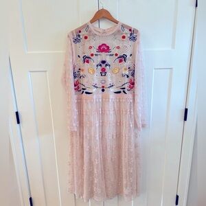 Frock And Frill Plus  Embroidered Lace Prom Dress ASOS Curve US 18